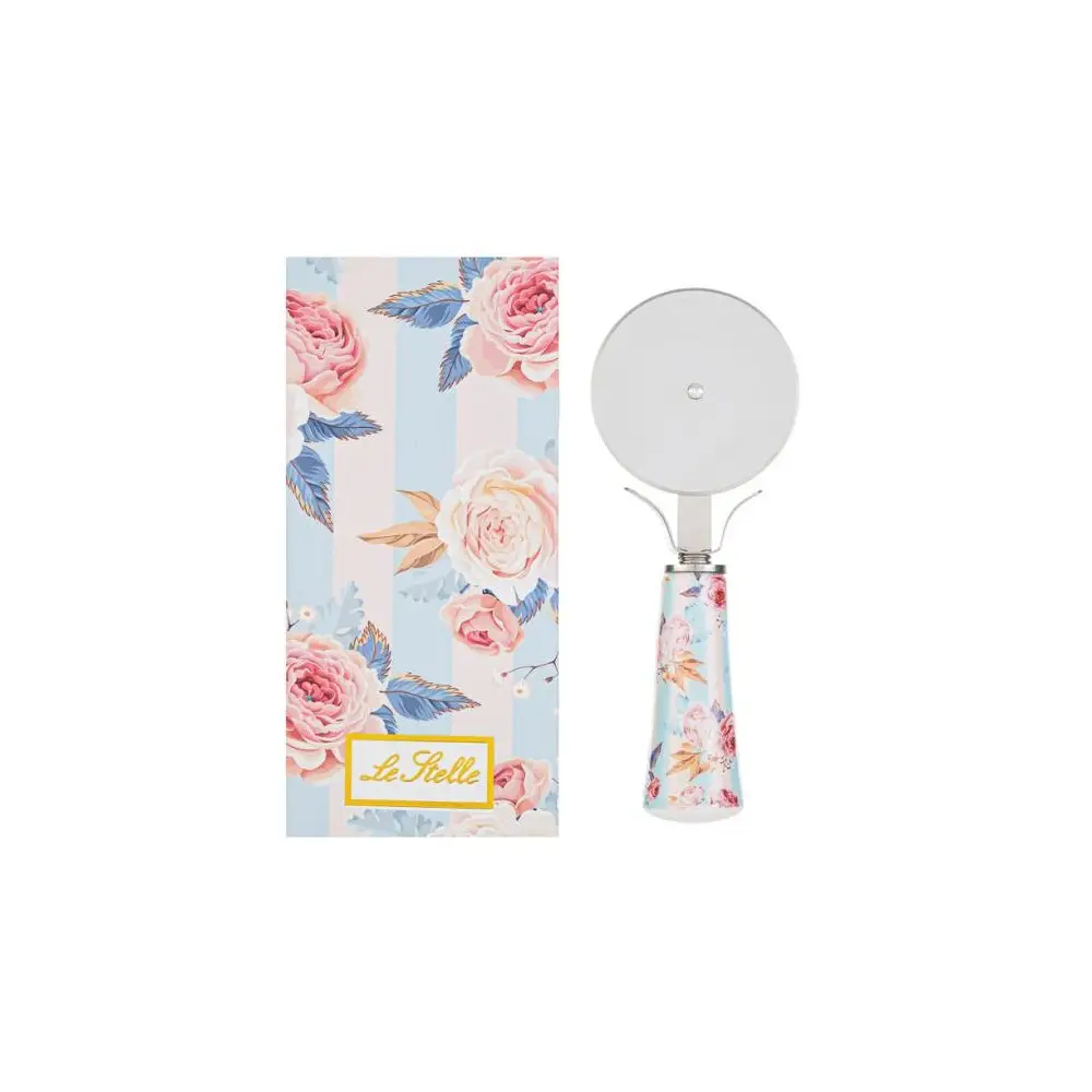 Tagliapizza Stripes and roses 15cm  con scatola - 56372