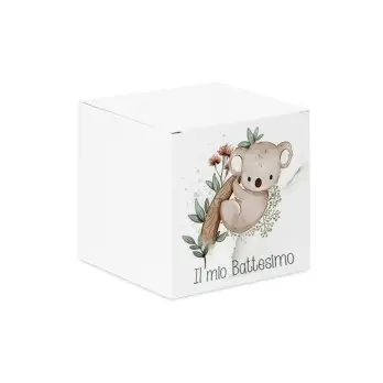 Scatolina portaconfetti cubetto battesimo Koala New - 1 pz