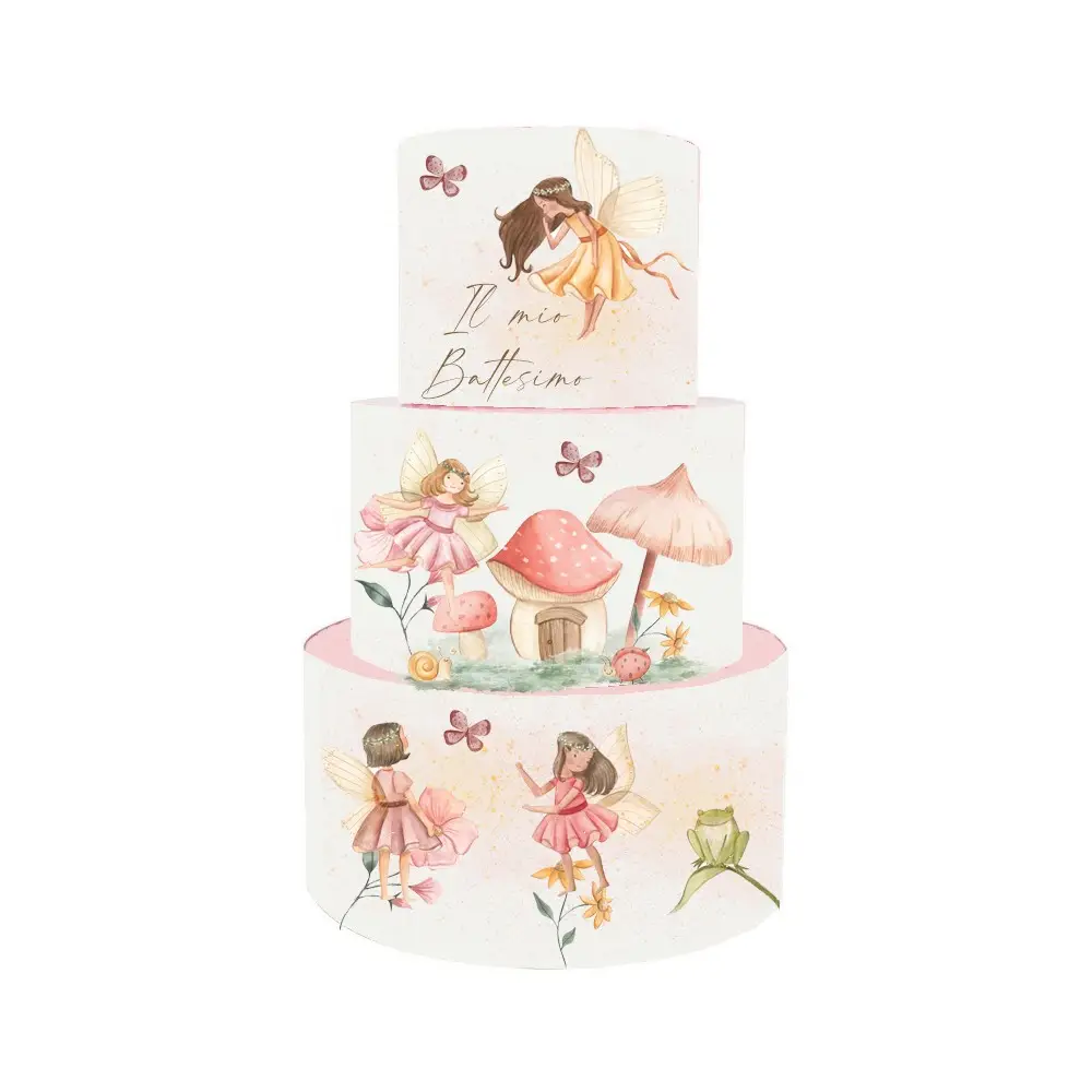 Torta Scenografica per Battesimo Fairy Giardino delle Fate