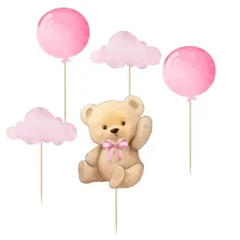 Topper Picks Orsetta Teddy Rosa - 5pz