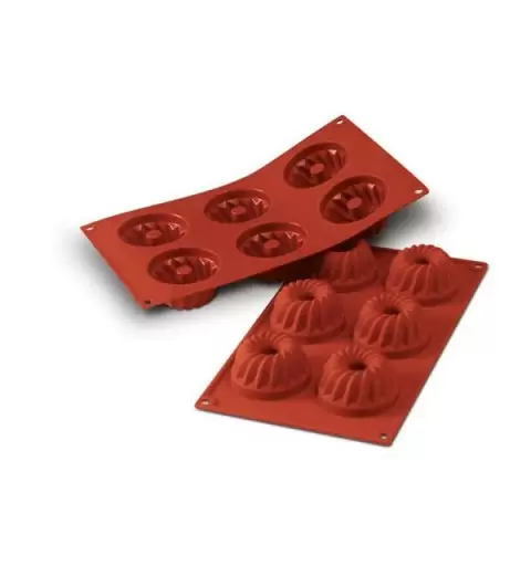 STAMPO SILICONE 24 SAVARIN PICCOLI A CUORE SF089 34x33 h 21 mm