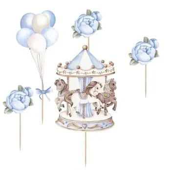 Topper Picks Giostrina Celeste Carousel - 5pz