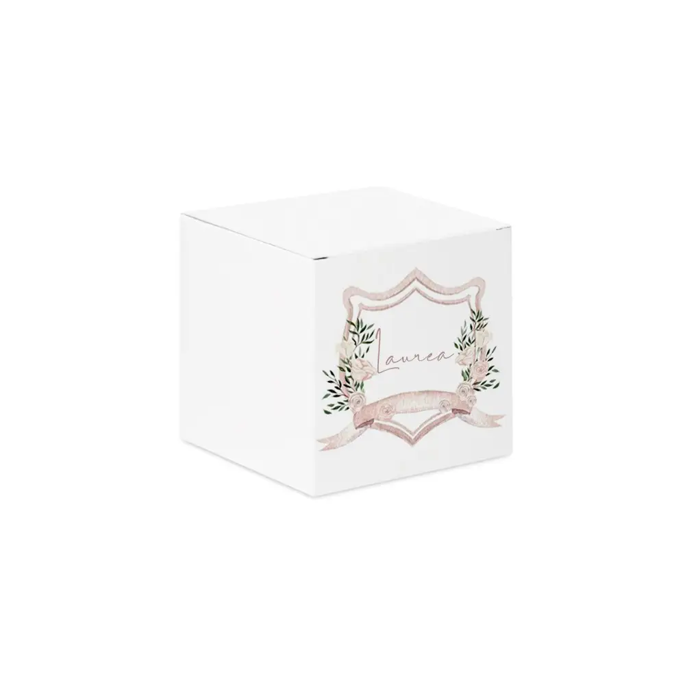 Scatolina portaconfetti cubetto Laurea Scudo - 20 pz