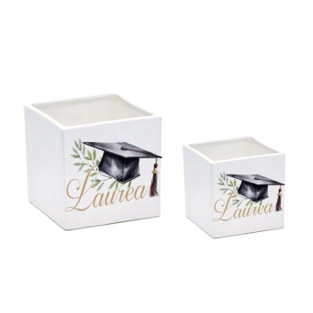 Vaso Laurea Green personalizzabile