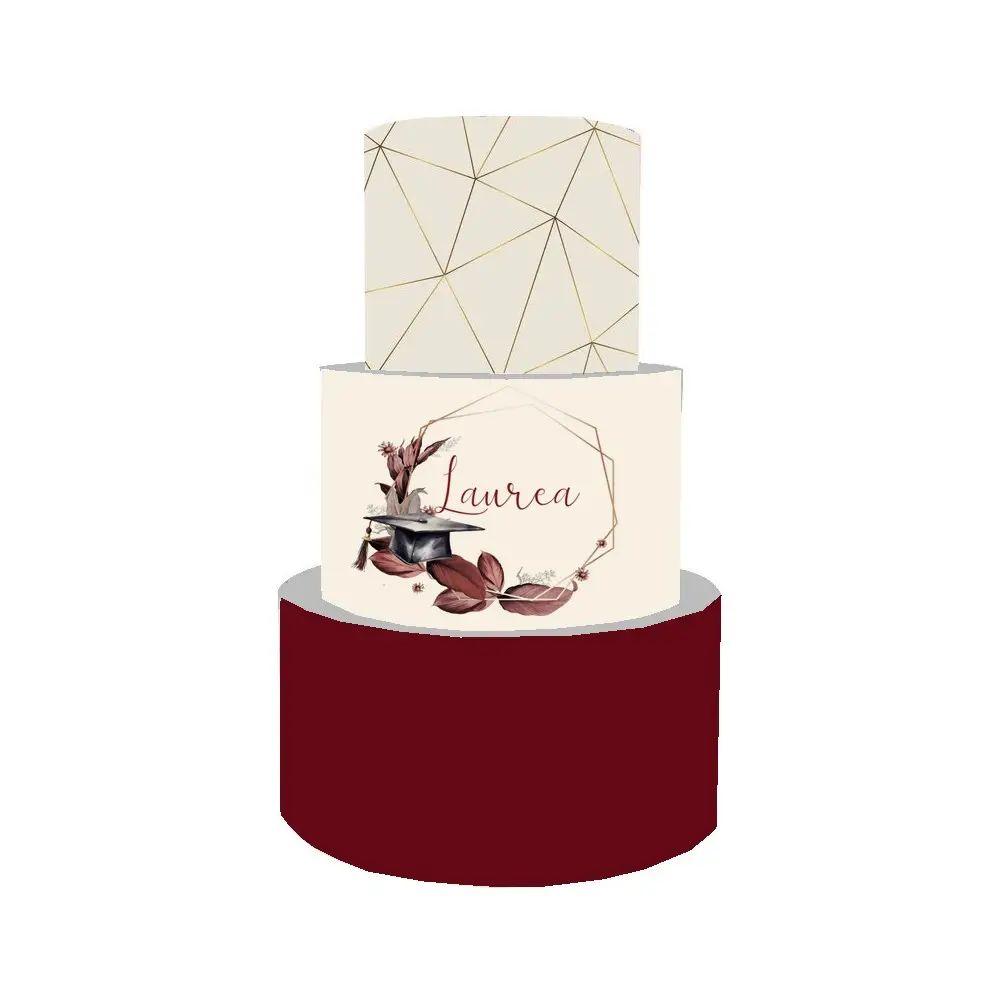Torta Scenografica per Laurea - Geometric