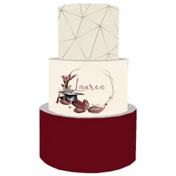 Torta Scenografica per Laurea - Geometric