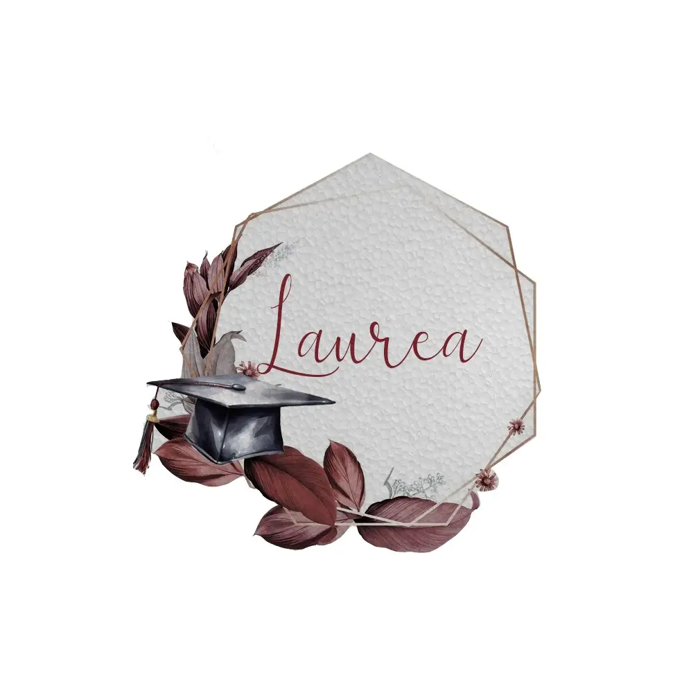 Sagoma in polistirolo Laurea Geometric - 30 cm