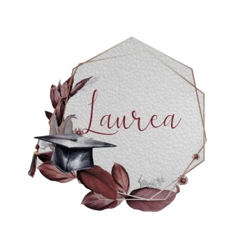 Sagoma in polistirolo Laurea Geometric - 30 cm