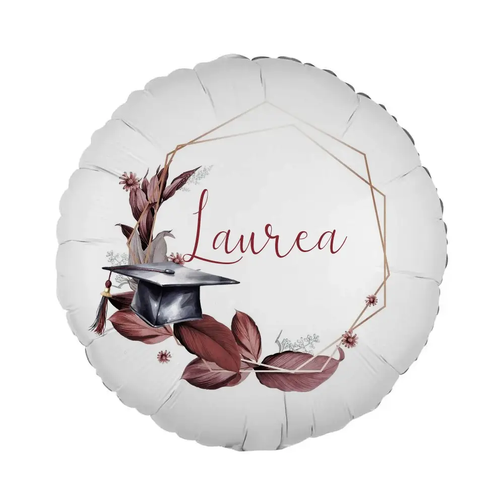 Palloncino foil stampa per Laurea Geometric