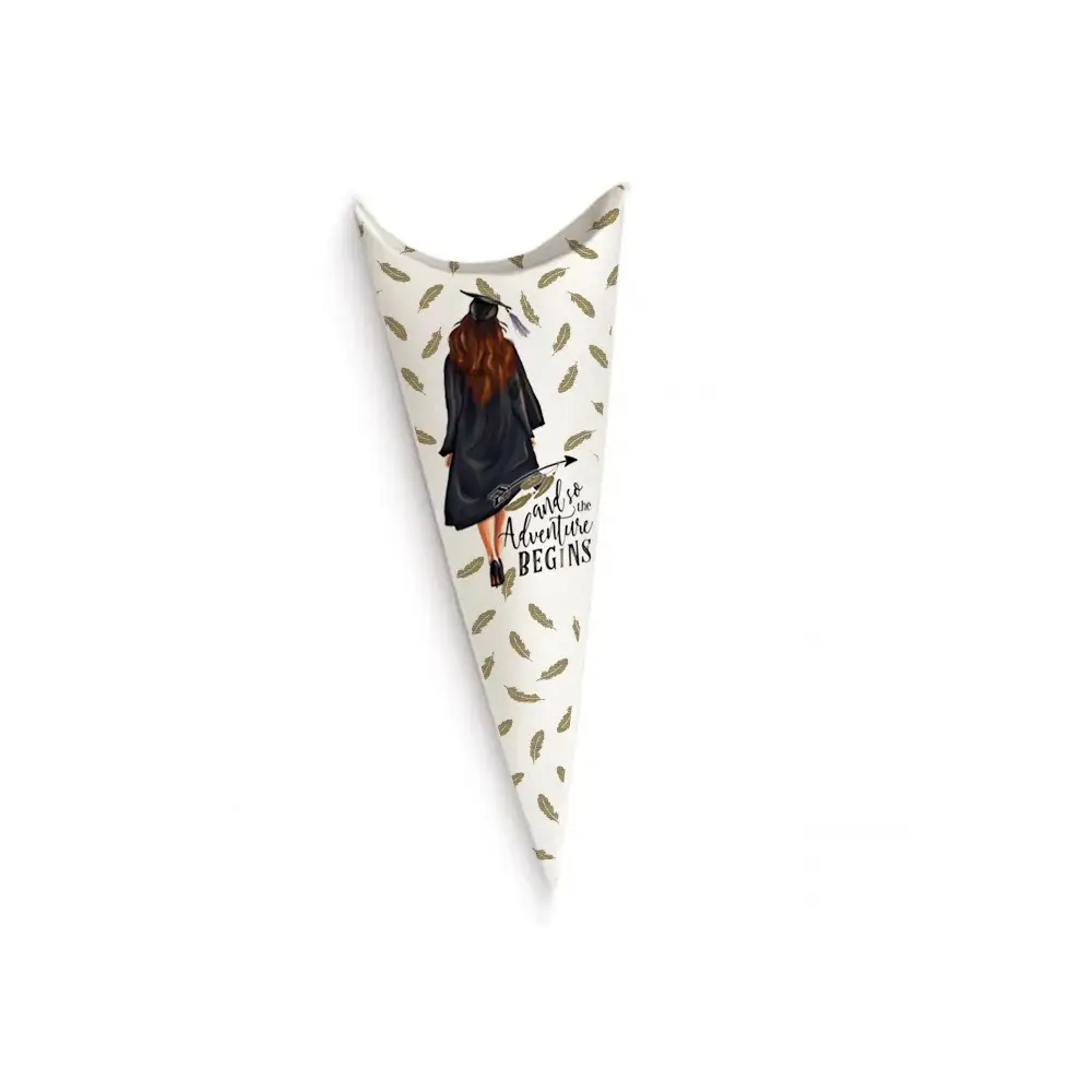 Cono Portaconfetti Laurea Adventure - 1pz
