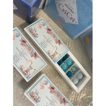 10 Scatoline/ Invito portaconfetti Cassetto rettangolare Personalizzabile