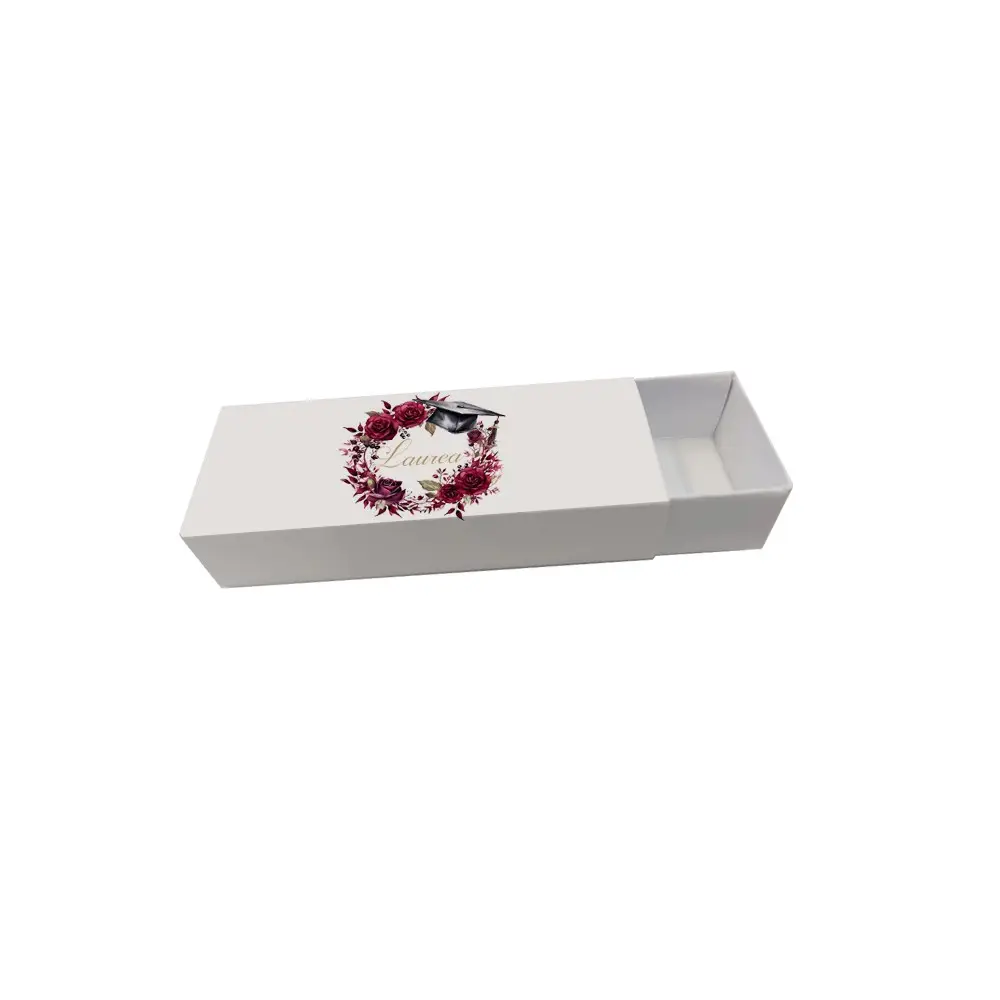 20 scatoline portaconfetti fiammifero Laurea Rose Amaranto