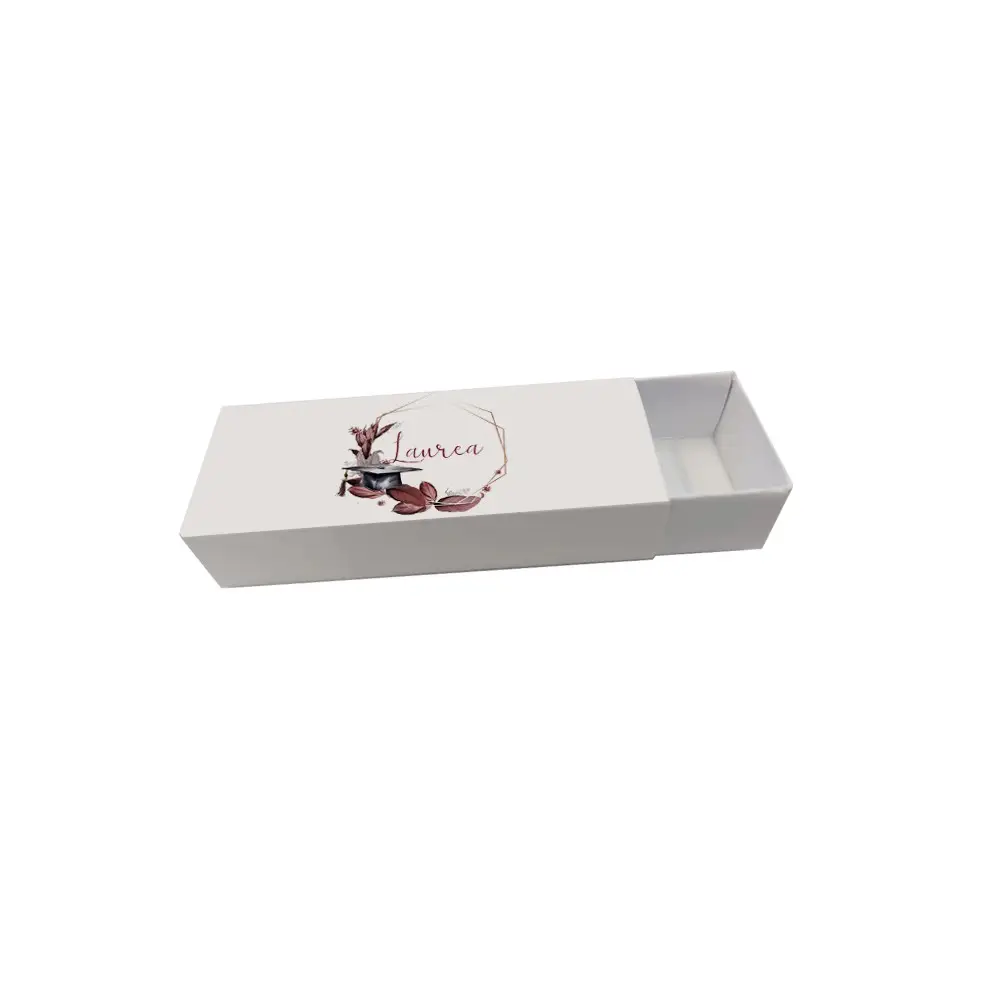 20 scatoline portaconfetti fiammifero Laurea Geometric