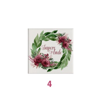 Mattonella magnete in ceramica per Laurea Personalizzabile 5x5cm ( grafica a scelta)