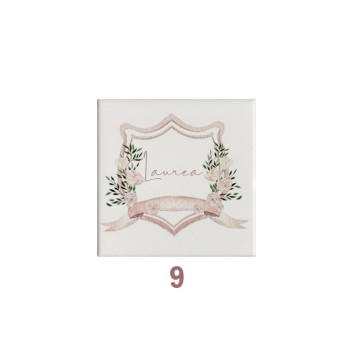 Mattonella magnete in ceramica per Laurea Personalizzabile 5x5cm ( grafica a scelta)