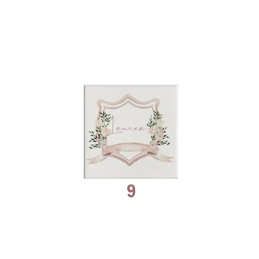 10 Mattonelle magneti in ceramica per Laurea Personalizzabili 5x5cm ( grafica a scelta)