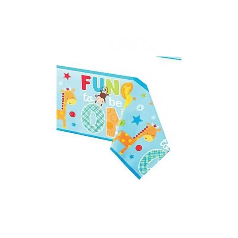 TOVAGLIA DA TAVOLA 1 ANNO WILD BOY PRIMO COMPLEANNO BAMBINO BAMBINI MASCHIETTO