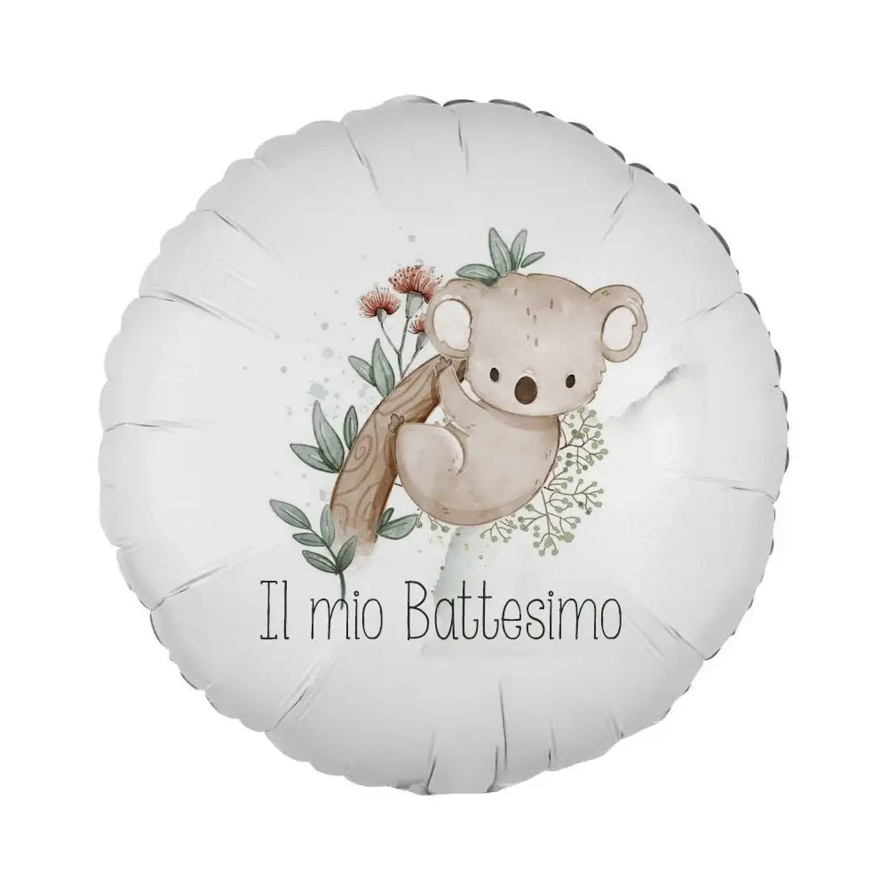Palloncino foil stampa per battesimo Grafica a Scelta
