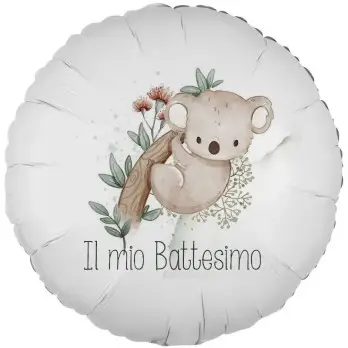 Palloncino foil stampa per battesimo Grafica a Scelta