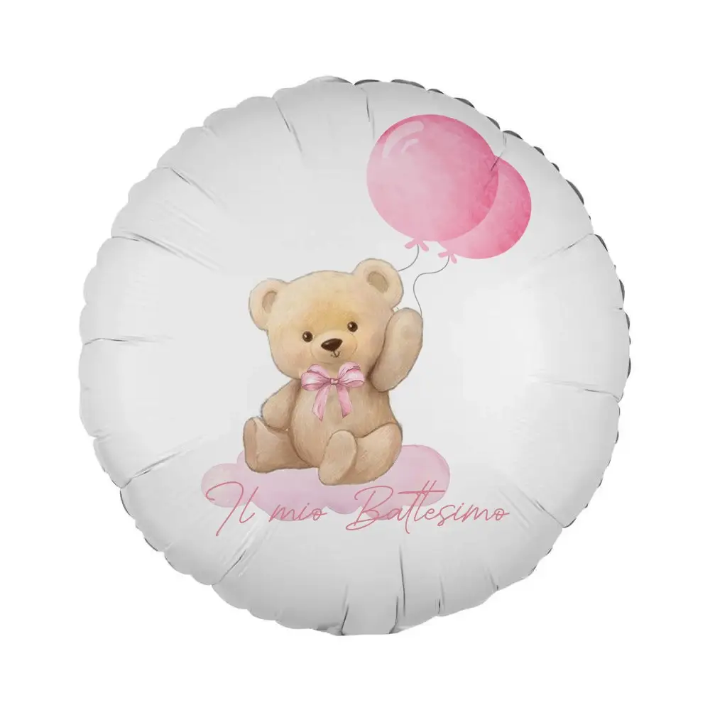 Palloncino foil stampa per battesimo Grafica a Scelta