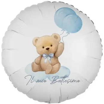 Palloncino foil stampa per battesimo Grafica a Scelta