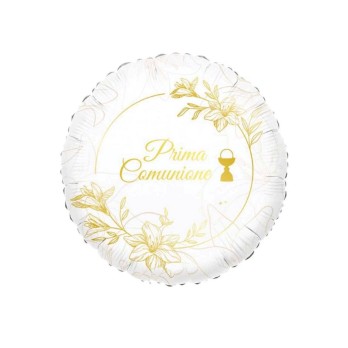 Palloncino foil Prima Comunione Elegant 76254 45cm