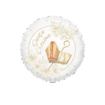 Palloncino foil Santa Cresima 75745 - 45cm