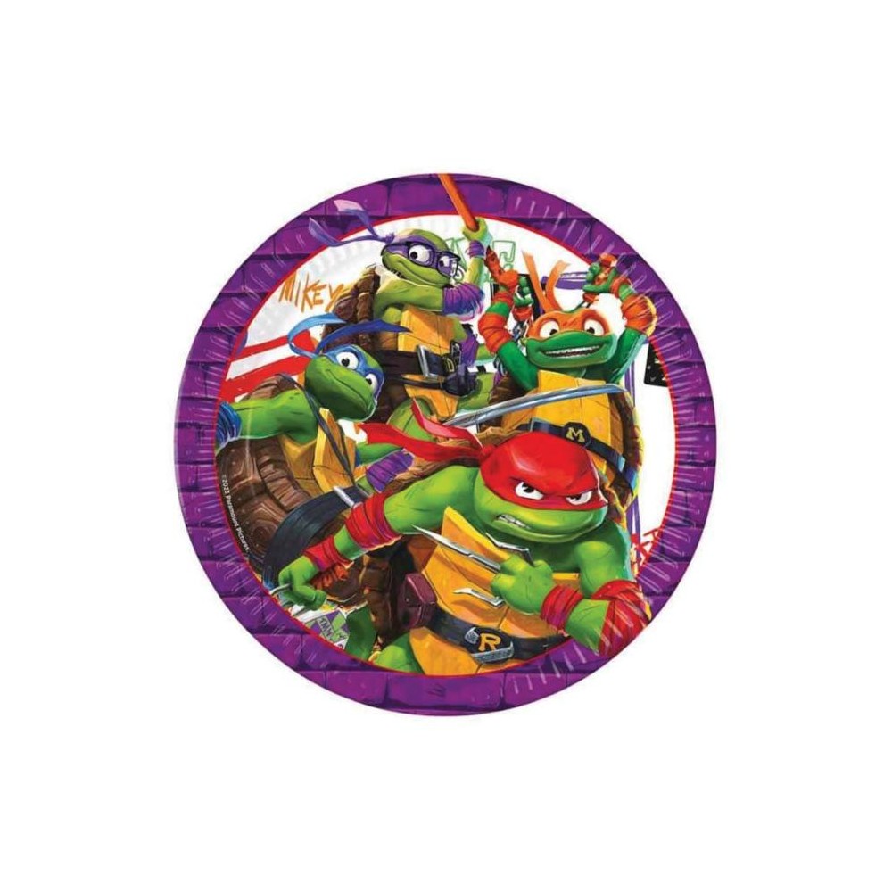 Piatti tartarughe ninja PRS96457 8 pz