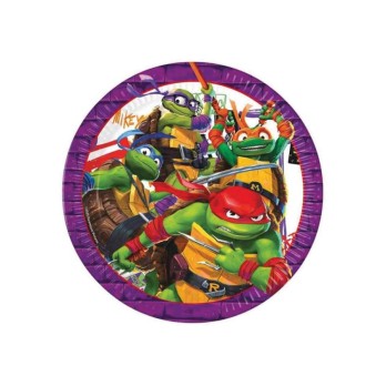 Piatti tartarughe ninja PRS96457 8 pz