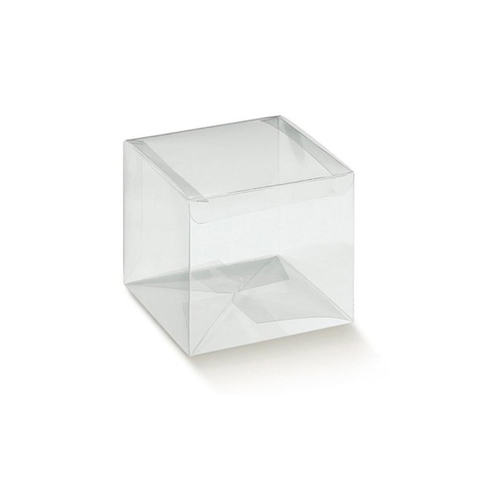 Scatola Porta Confetti pvc trasparente 6x6x12cm  94026