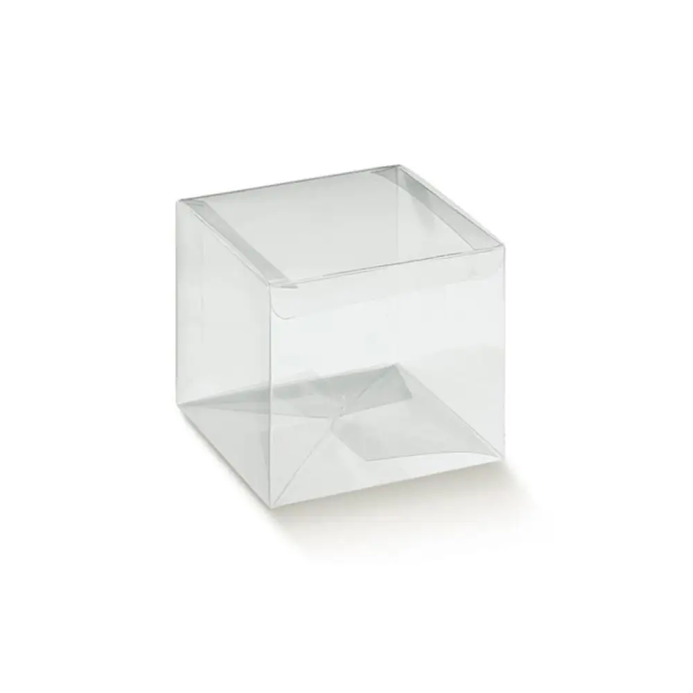 Scatola Porta Confetti pvc trasparente 6x6x12cm  94026