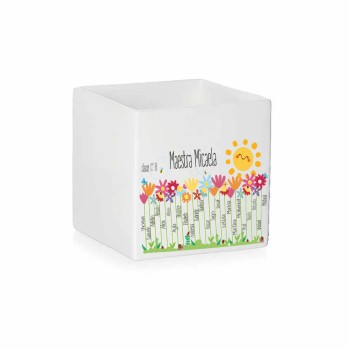 Vaso Spring Garden personalizzabile Per Maestra / Insegnante