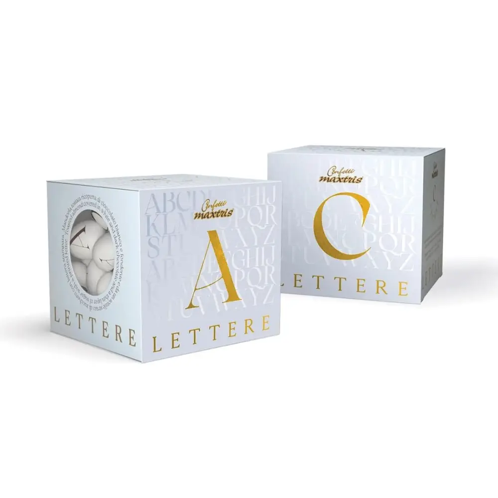 Confetti Maxtris Lettere Ciocomandorla - Lettera M - 200g