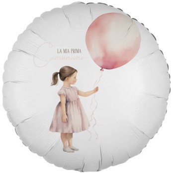 Palloncino foil Comunione Bambina con Palloncino