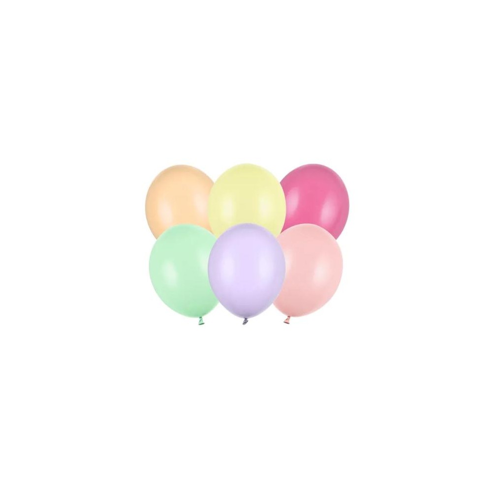100 Palloncini Strong 12 cm Colori Pastello Assortiti Mix SB5P-000P