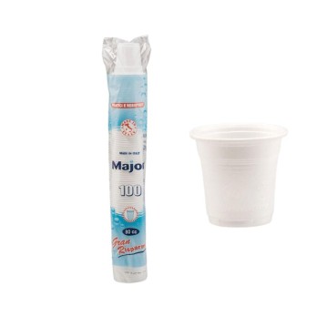 Bicchieri di plastica Major 80 cc 100 pz