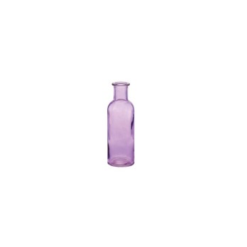 Bottigli decorativa in vetro Lustrato con collo stretto colore Glicine D 8.7 H 26 CM - BT02/26L15