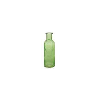 Bottiglia decorativa in vetro Lustrato con collo stretto colore Verde mela D 8.7 H 26 CM - BT02/26L68
