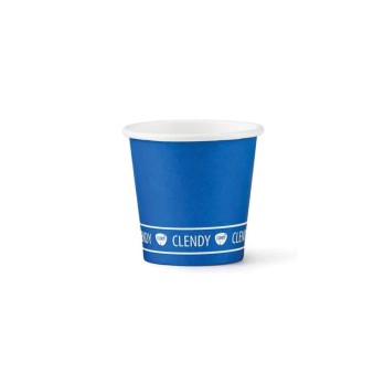 clendy bicchierini monouso in carta da 75ml - 50 pezzi - blu