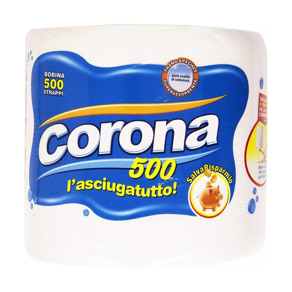 Corona Bobina rotolo di carta 500 Strappi