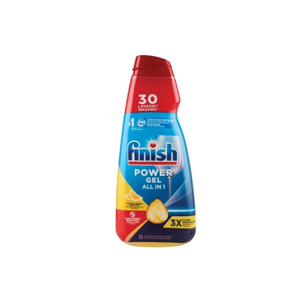 Finish Gel Lavastoviglie All in 1 Max Power Gel Limone 600ml