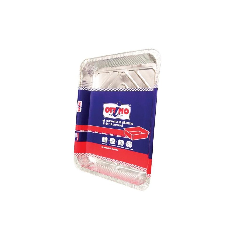 Ottimo Vaschette Alluminio 12 Porzioni Senza Coperchio - 1 Pz