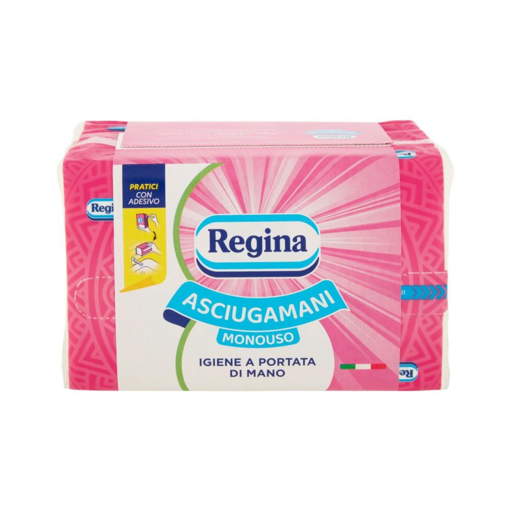 Regina Asciugamani Monouso di Carta 2 Veli -  100 Pz