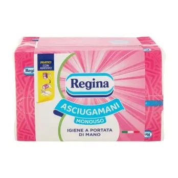 Regina Asciugamani Monouso di Carta 2 Veli -  100 Pz