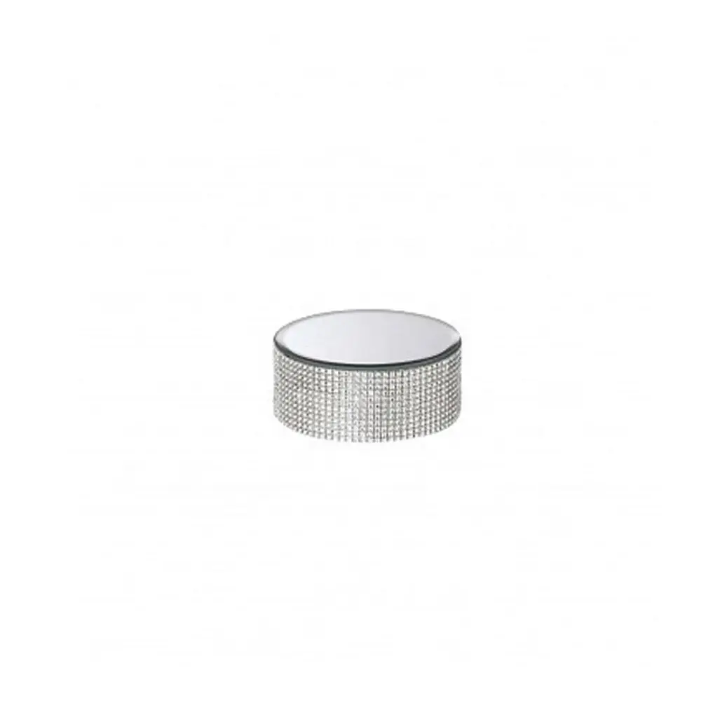 Specchio Tondo con Bordo Strass L.15 X 15 H 6 cm  - 8106T15