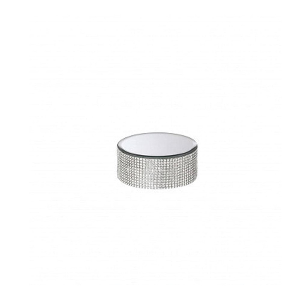 Specchio Tondo con Bordo Strass L.15 X 15 H 6 cm  - 8106T15