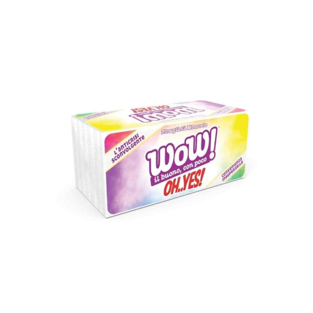 Tovaglioli WOW Oyes Monovelo x 150 Pz