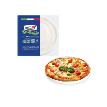 Vassoio/ Piatti Pizza Riutilizzabili  doplà  6 Pz -  32cm