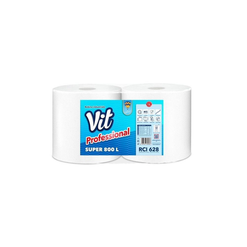 Vit - Bobina Rotolo di Carta Professional 800 L -  1 Pz