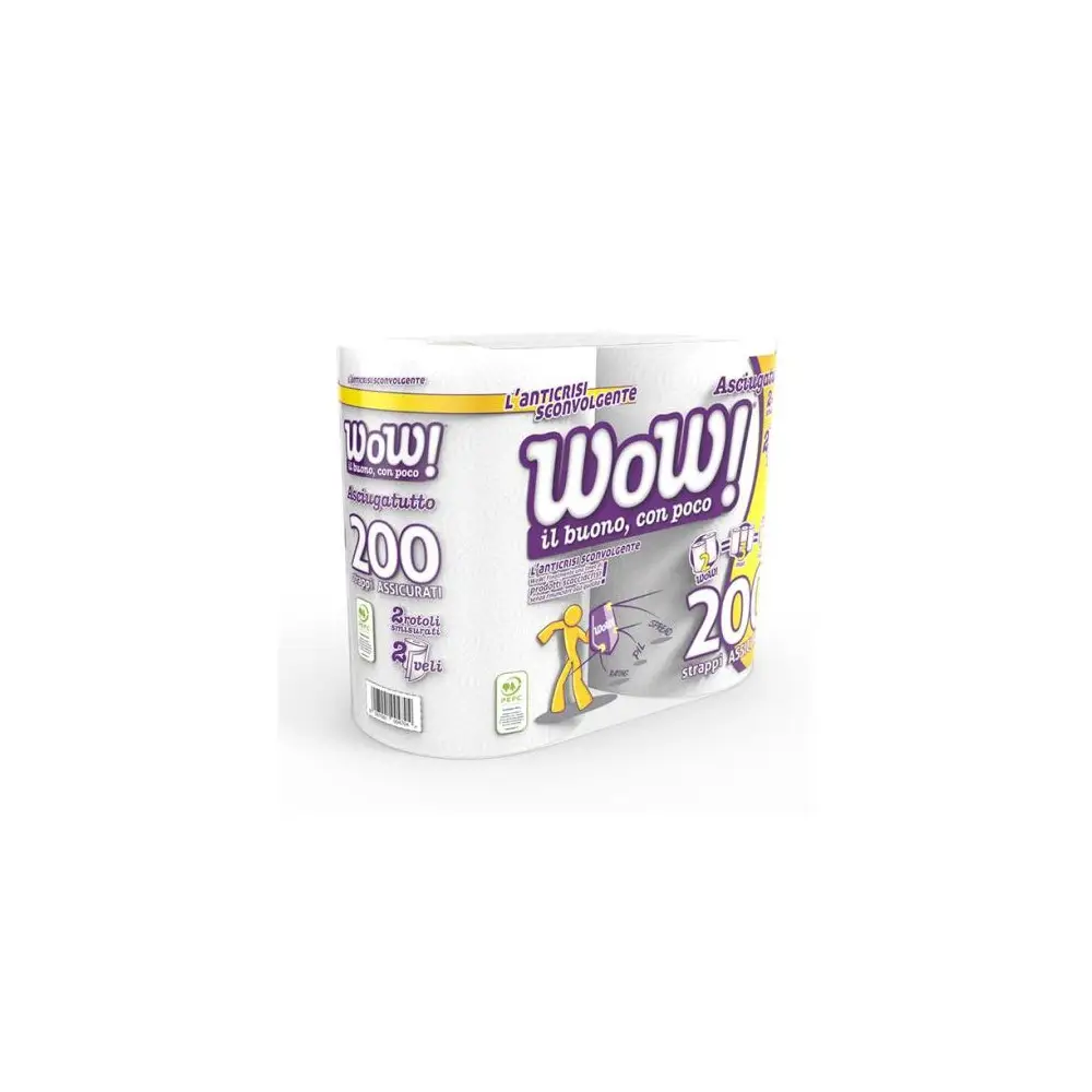 WOW Rotolo Asciugatutto Maxi x 2 Rotoli